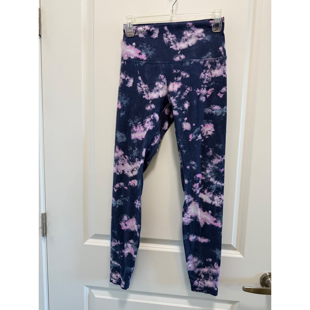 lululemon athletica Navy & Pink Tie-Dye Leggings